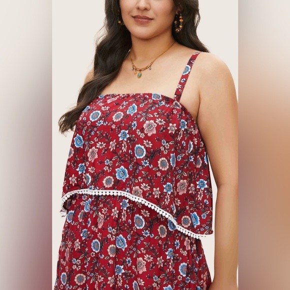 BloomChic Bandana Print Ruffle Maxi Dress 10 - Picture 3 of 11